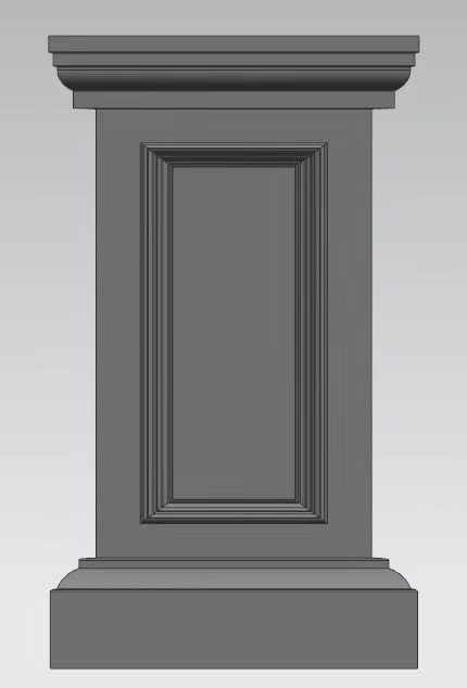 Concrete Planter Pedestal Mold RZP01