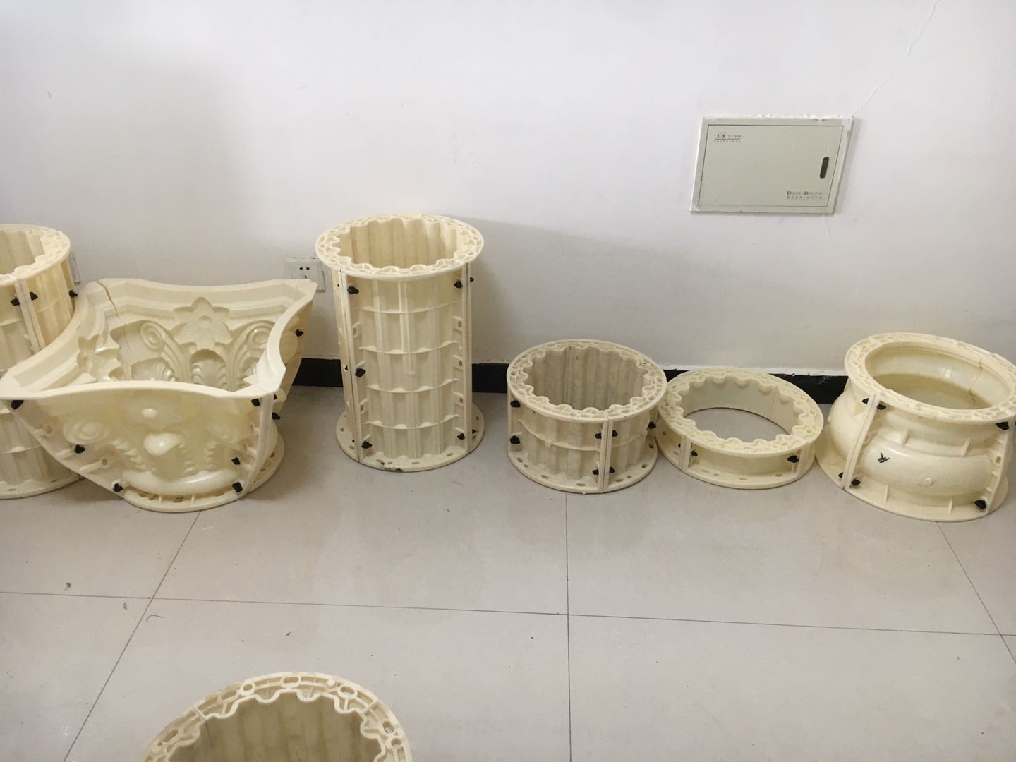 Concrete Plastic Round Roman Pillar Molds RZR02-30