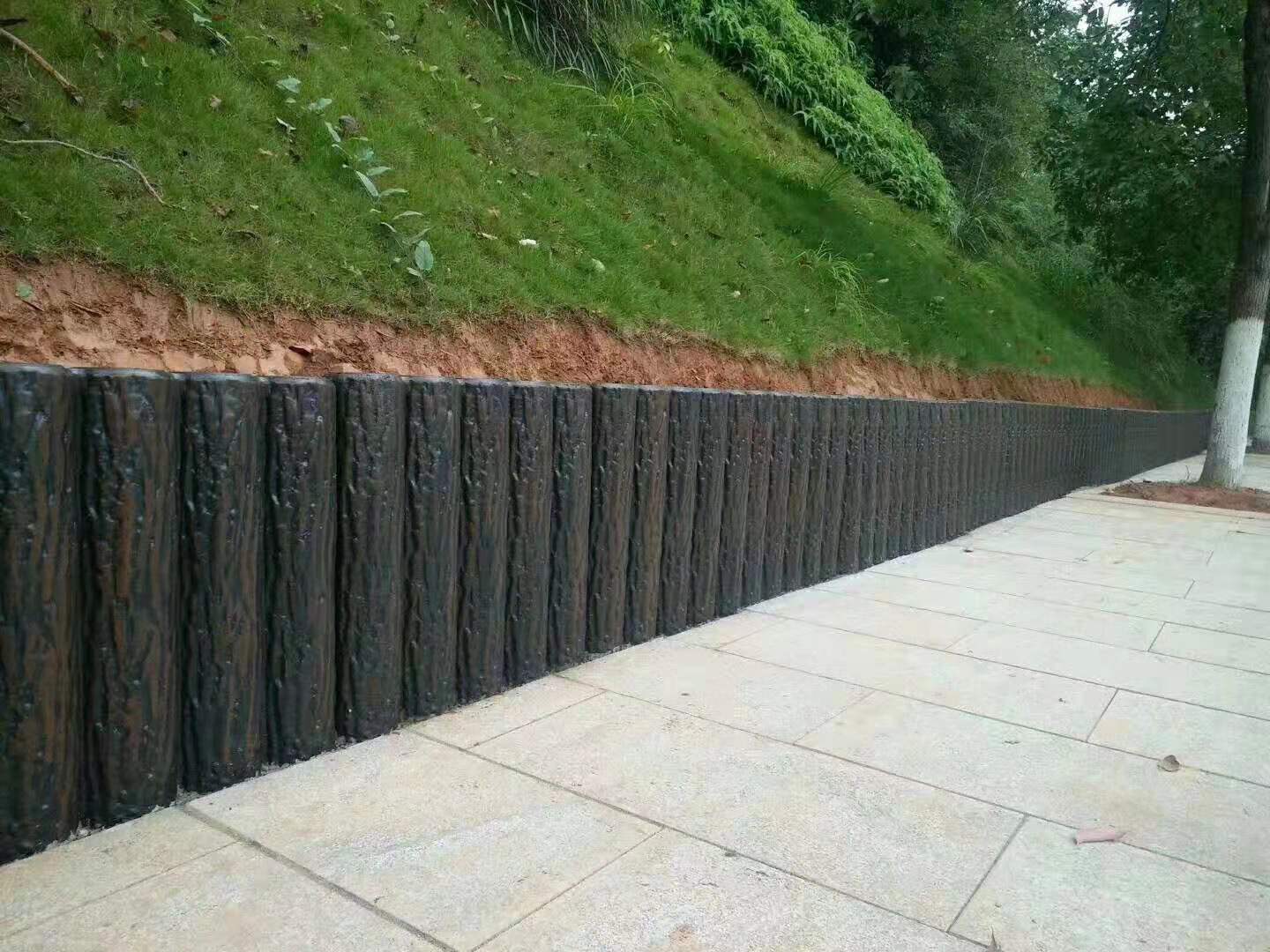Concrete Tree Bark Post Mold